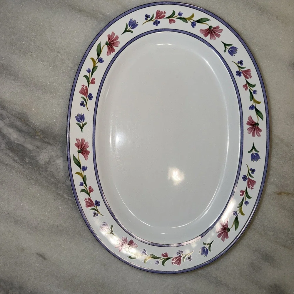 Vintage Oneida International Country 14in Oval Serving Platter‎ ES05 New In Box